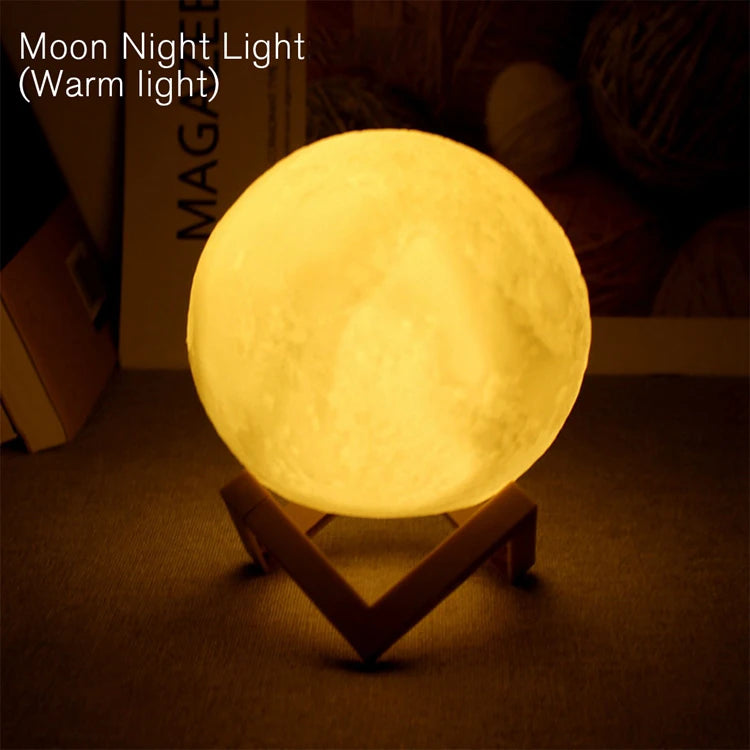 Lámpara LED de noche en forma de Luna