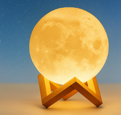Lámpara LED de noche en forma de Luna